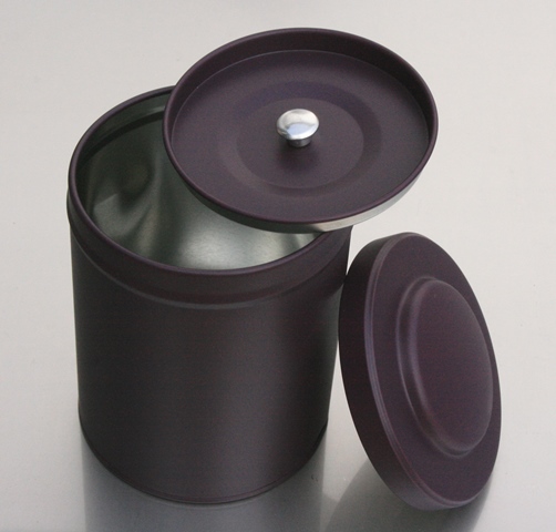 Gewürz- und Teedose mit Aromaverschluss, Format Ø83 x106.5mm, Purple, Art.12021