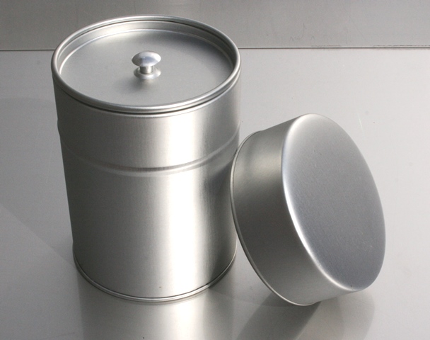 Runddose Ø83x112mm mit Aromaverschluß ideal für Tee (Innen- und Aussendeckel) - Art.9024