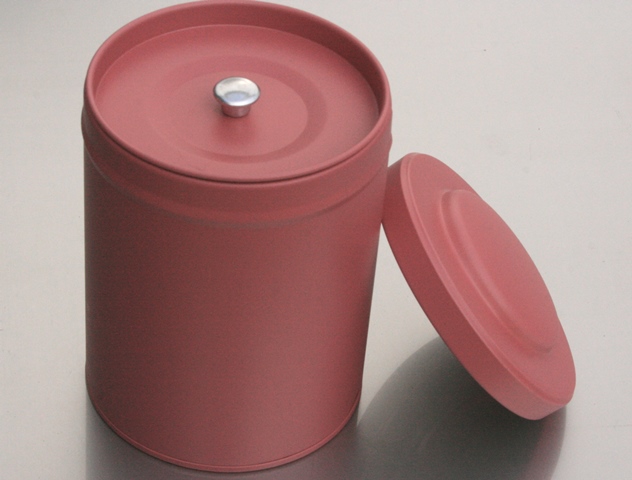 Gewürz- und Teedose mit Aromaverschluss, Format Ø83 x106.5mm, Pink, Art.12024